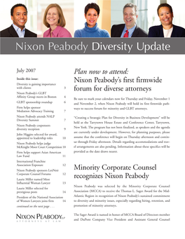 Nixon Peabody Diversity Update