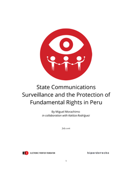 State Communications Surveillance and the Protection of Fundamental Rights in Peru