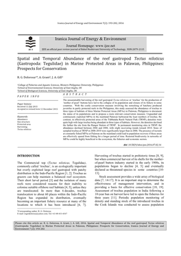 In Marine Protected Areas in Palawan, Philippines: Prospects for Conservation