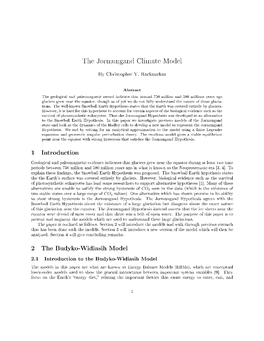 The Jormungand Climate Model