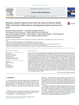 Mannose-Specific Legume Lectin from the Seeds of Dolichos Lablab