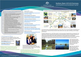 Northern Basin 2019-20 Summary