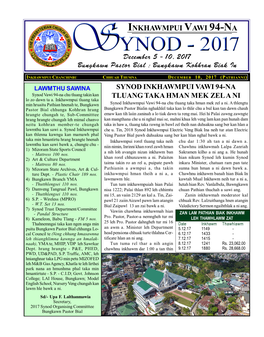 Synod 2017 Bulletin 3