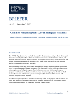 Common Misconceptions About Biological Weapons