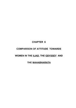 Chapter 6 Comparison of Attitude Towards Women In