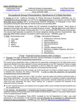 Occupation Group Number Analysis