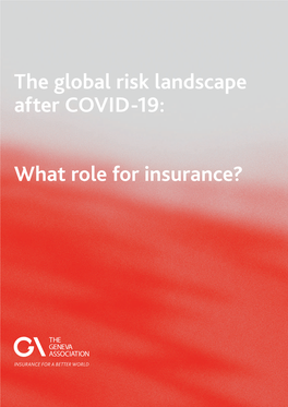 The Global Risk Landscape After COVID-19: What Role for Insurance?