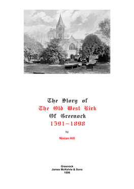 Old West Kirk of Greenock 15911591----18981898