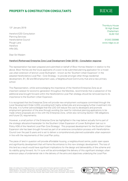 Hereford (Rotherwas) Enterprise Zone Local Development Order Consultation Responses