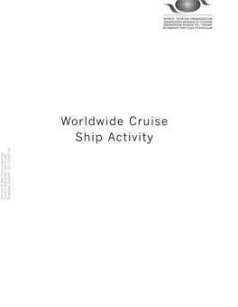 Worldwide Cruise Ship Activity