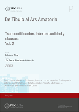Transcodificación, Intertextualidad Y Clausura Vol. 2