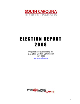 South Carolina Election Commission Election Report 2008