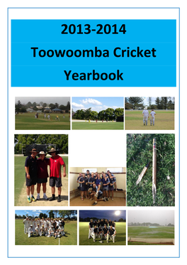 2013-2014 Toowoomba Cricket Yearbook