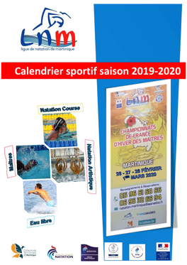 Calendrier Sportif Saison 2019-2020