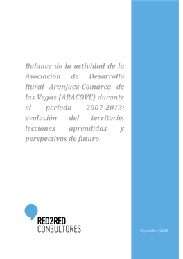 Balance De La Actividad De La Asociación De Desarrollo Rural