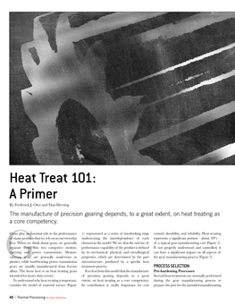 Heat Treat 101: a Primer by Frederick J