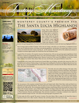 The Santa Lucia Highlands from 5Pm to 8Pm