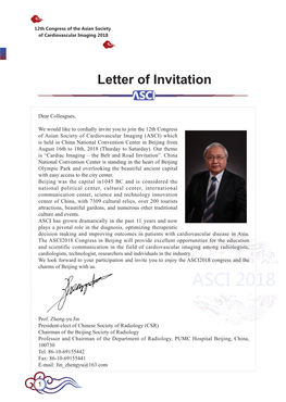 Letter of Invitation