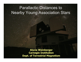 Parallactic Distances to Nearby Young Association Stars