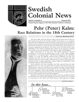 (Peter) Kalm: Race Relations in the 18Th Century