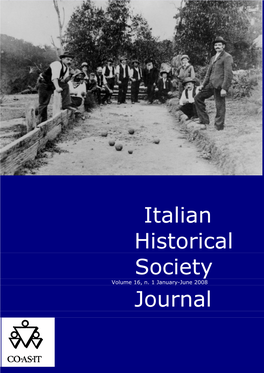 Italian Historical Society Journal