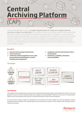 Central Archiving Platform (CAP)