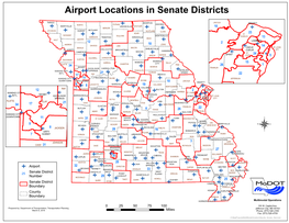 Airport Locations in Senate Districts