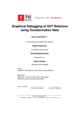 Graphical Debugging of QVT Relations Using Transformation Nets