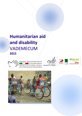 Humanitarian Aid and Disability VADEMECUM 2015