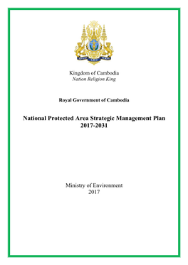 National Protected Area Strategic Management Plan 2017-2031