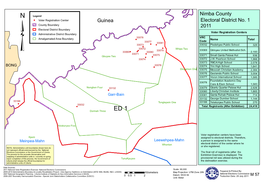 Electoral District No. 1 2011 Nimba County Guinea