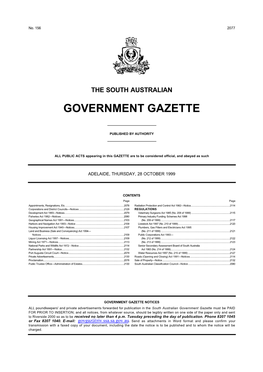 Government Gazette