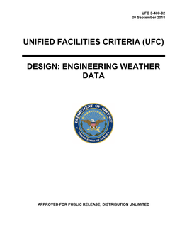 UFC 3-400-02 Design: Engineering Weather Data