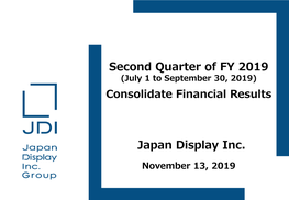 Presentation Slides for 2Q-FY 2019