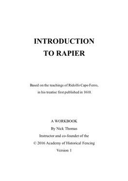 Introduction to Rapier