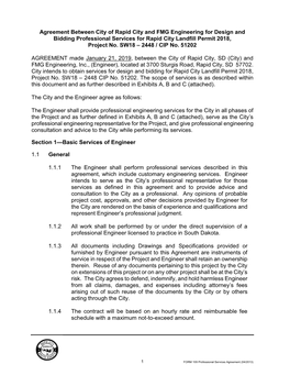 Agreement--Engineering Study