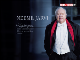 Neeme Järvi Highlights from a Remarkable 30-Year Recording Career Neeme Järvi Järvi Neeme