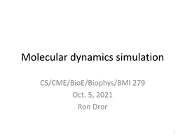 Energy Functions and Their Relationship to Molecular Conformation