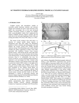 10.7 Positive Feedback Regimes During Tropical Cyclone Passage