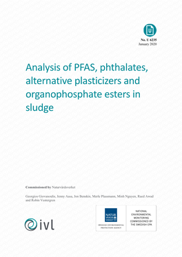 Analysis of PFAS, Phthalates, Alternative Plasticizers and Organophosphate Esters in Sludge