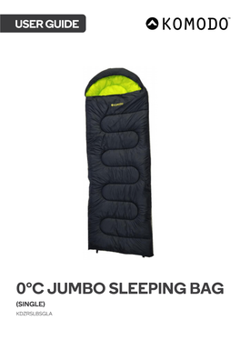 0°C Jumbo Sleeping Bag (Single) Kdzrslbsgla