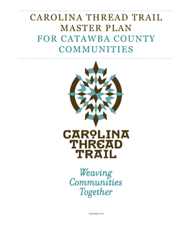 Carolina Thread Trail Master Plan for Catawba County Communities