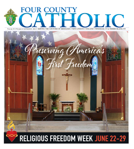 RELIGIOUS FREEDOM WEEK JUNE 22-29 Diocese of Norwich Office of the Bishop 201 Broadway Norwich, Connecticut 06360 (860) 887-9294