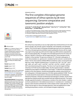 Genome Comparative and Taxonomic Position Analysis