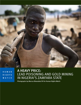 Lead Poisoning and Gold Mining in Nigeria's Zamfara State