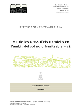 MP De Les NNSS D'els Garidells En L'àmbit