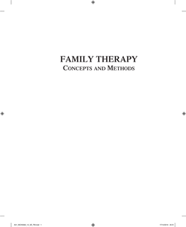 FAMILY THERAPY Concepts and Methods