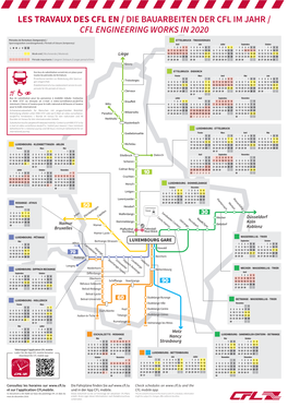 Les Travaux Des Cfl En / Die Bauarbeiten Der Cfl Im Jahr / Cfl Engineering Works in 2020
