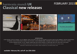 Classical New Releases