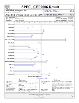 Asustek Computer Inc.: Asus P6T